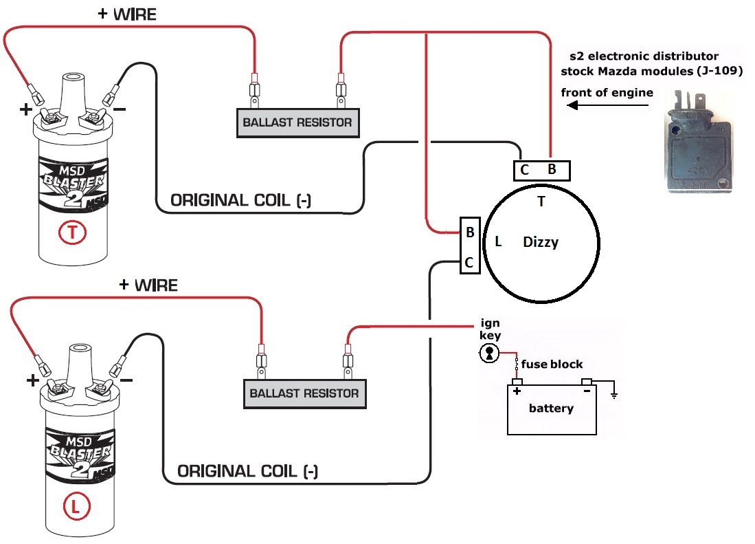 MSD Blaster 2 Coil wiring diagram needed. - NoPistons -Mazda Rx7 & Rx8